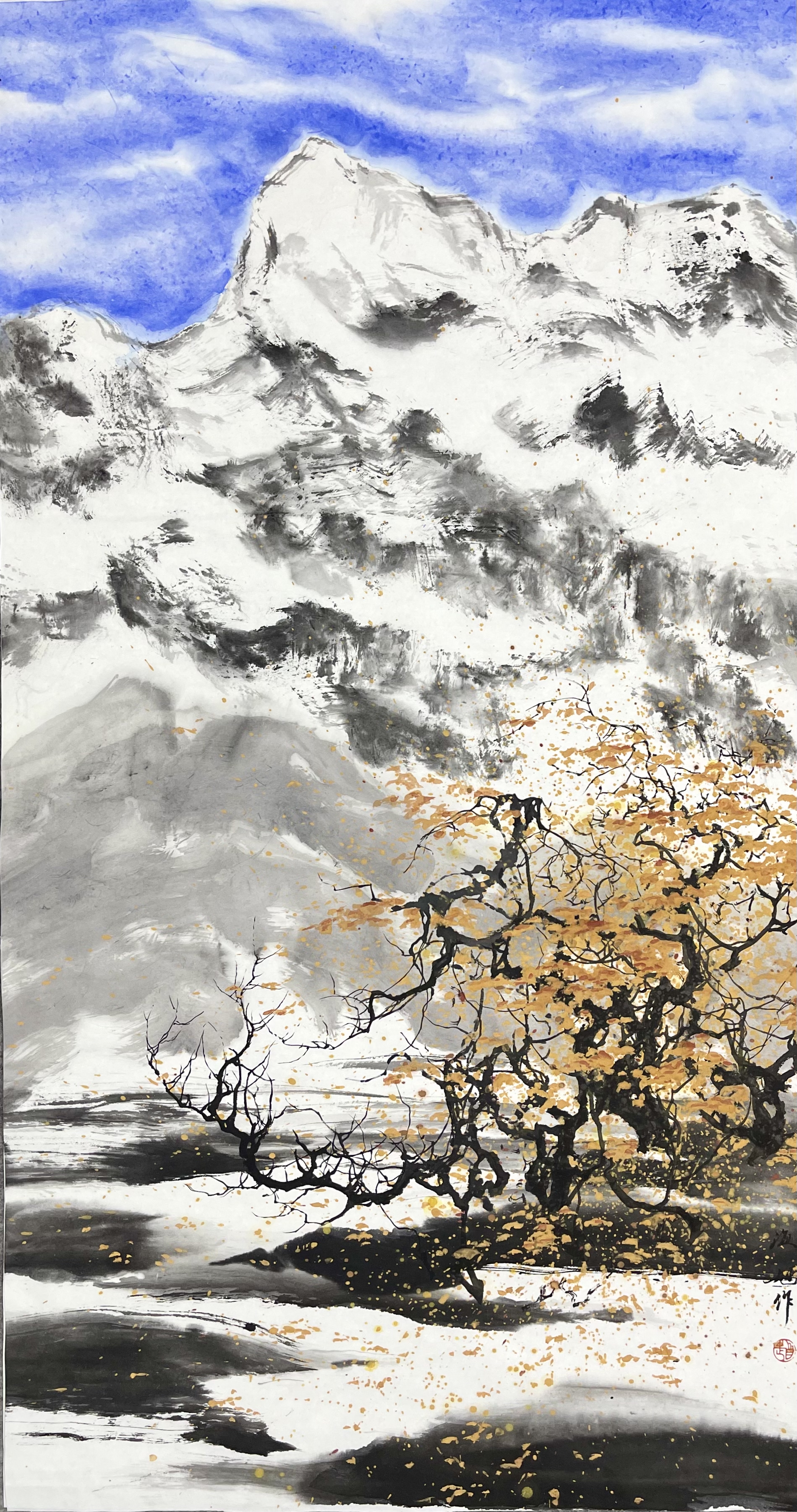 风景雪清46×69/52×101