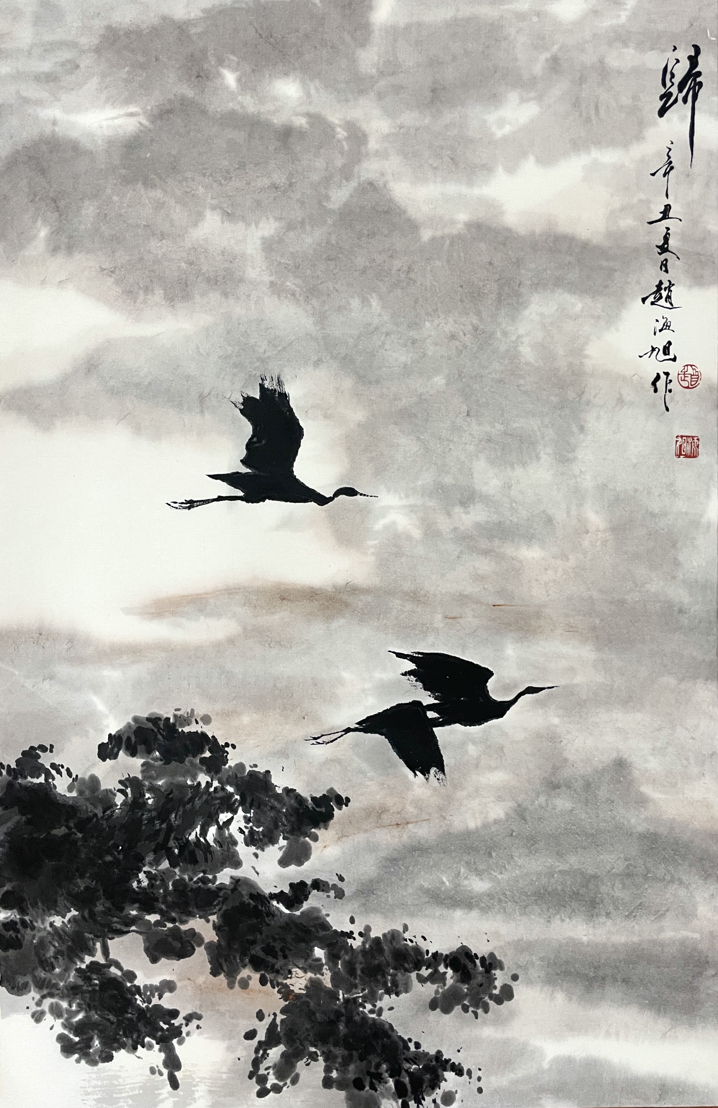 大雁46×70