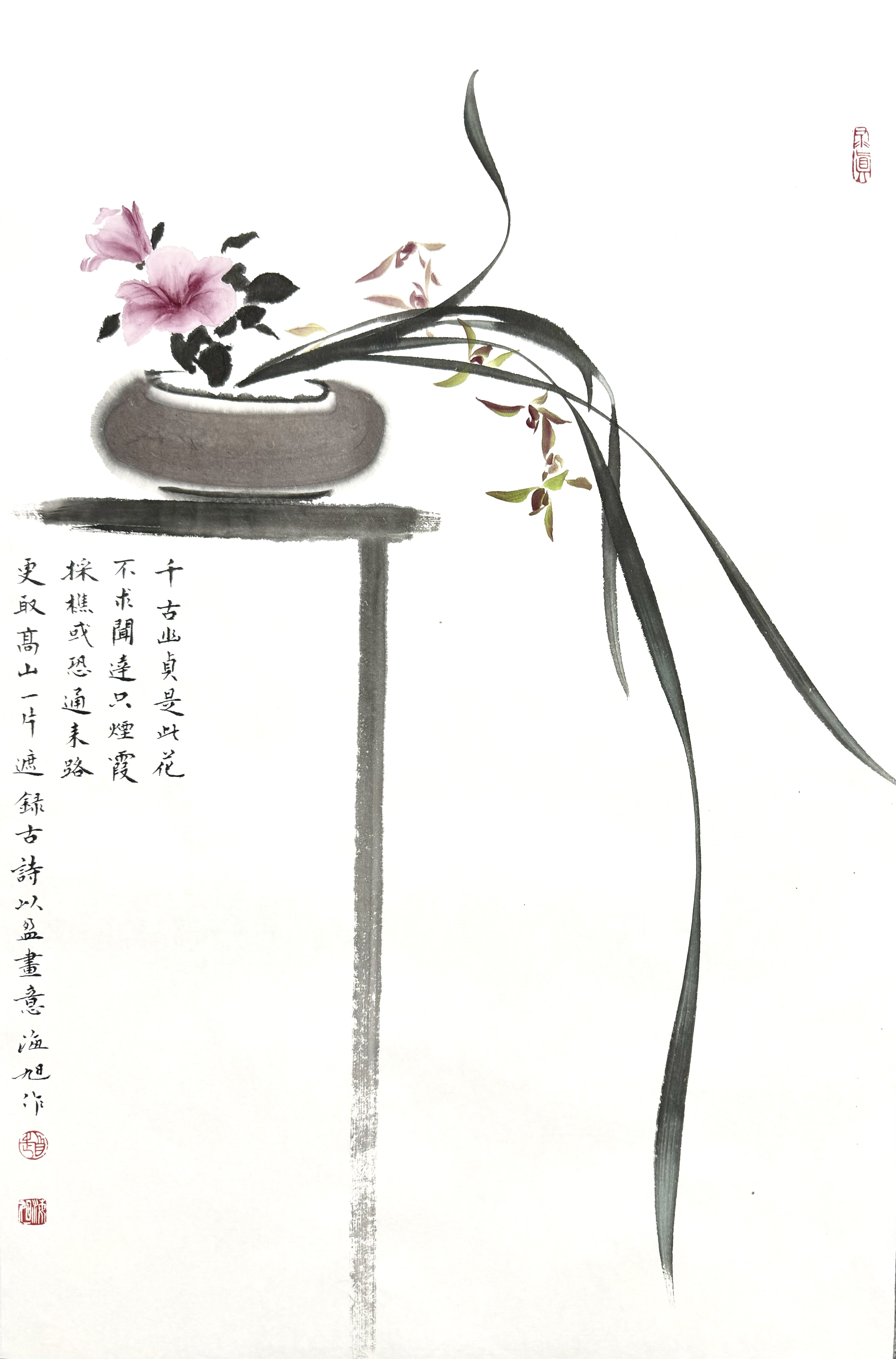 兰花，富贵君子46×69