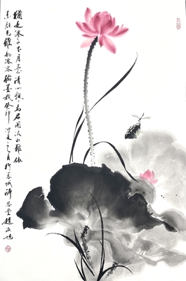荷花46×70