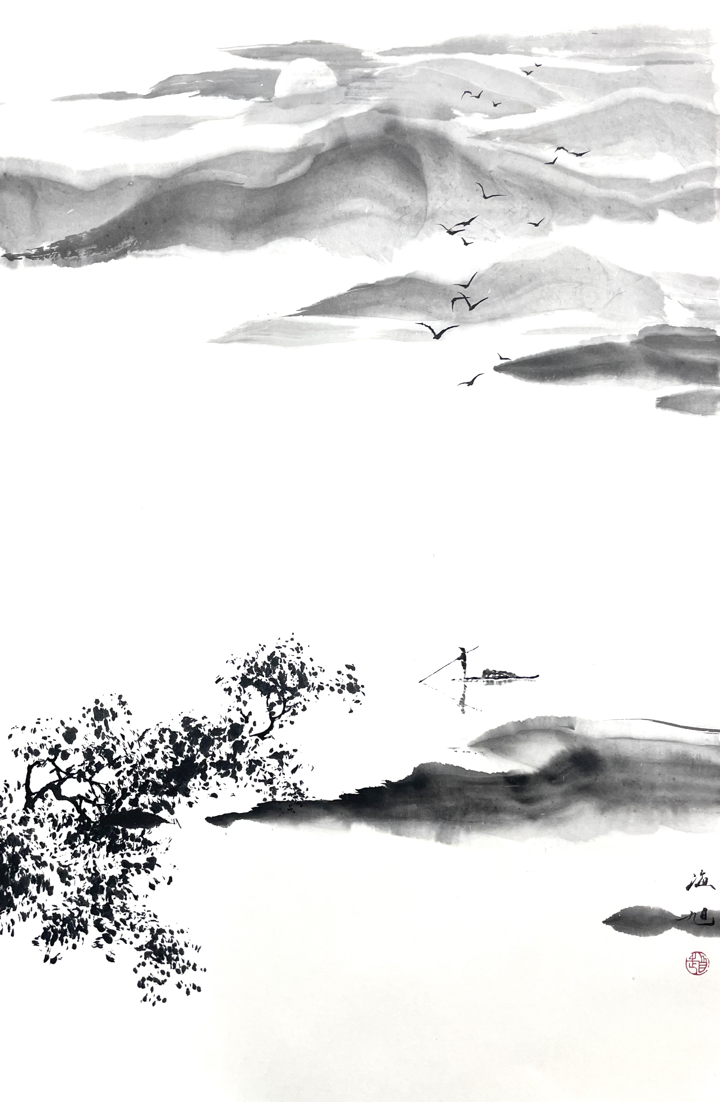 禅意山水46×70