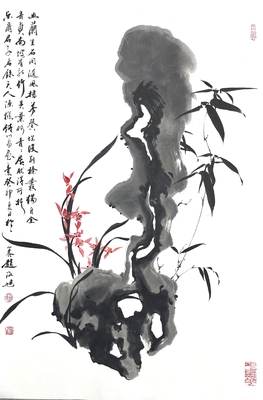 兰花主子石头46×70