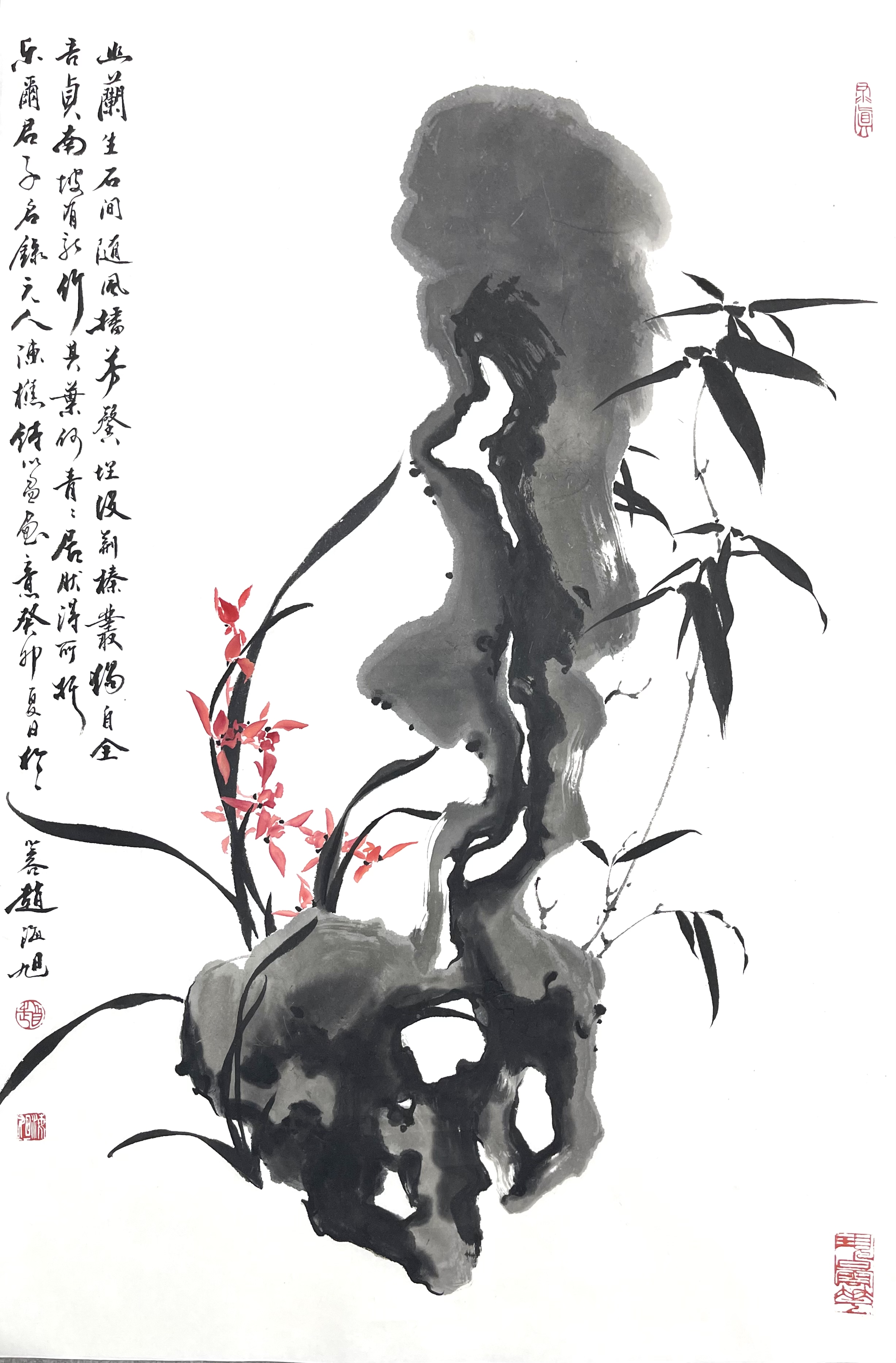 兰花主子石头46×70