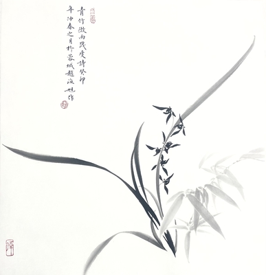 兰花竹子50×50