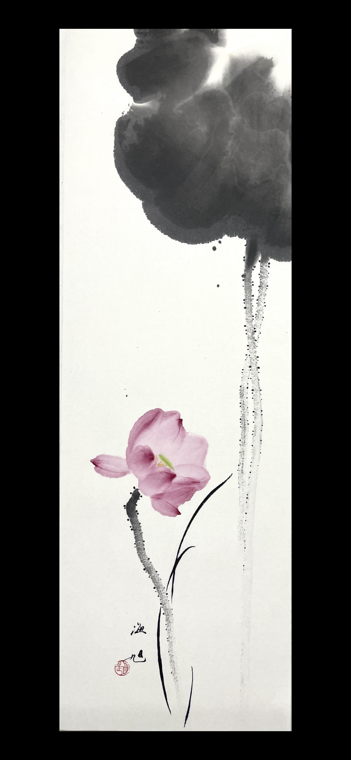 荷花23×70